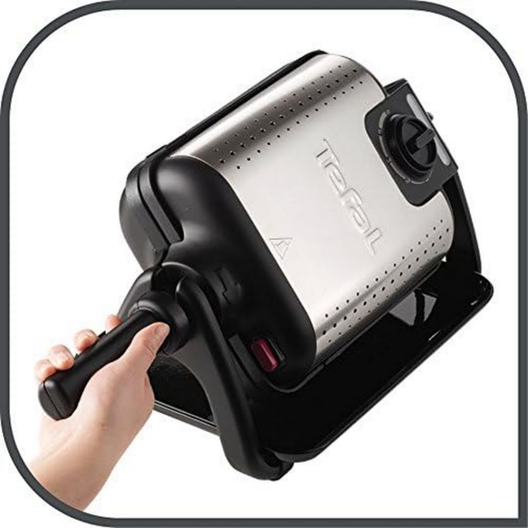 Gaufrier 4 en 1 Tefal noir/acier inoxydable