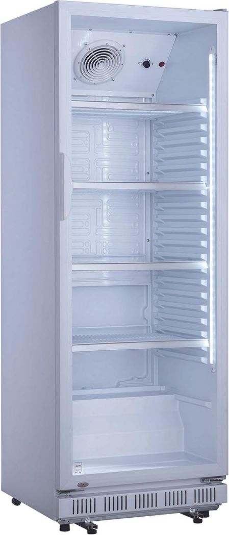 Réfrigérateur à boissons professionnel METRO GSC2360B, acier/verre, 62 x 63,6 x 175,3 cm, 347 L, avec serrure, noir