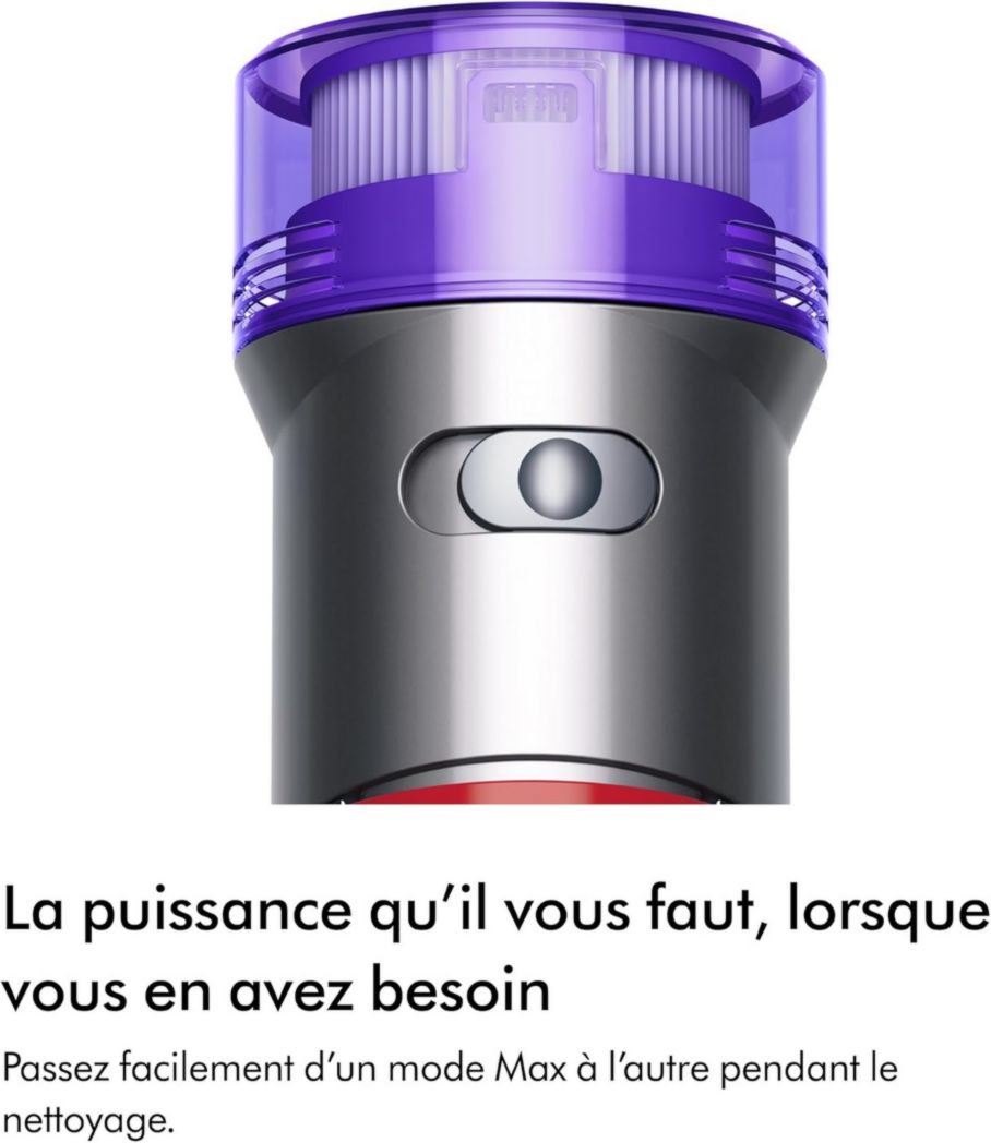 Aspirateur-balai sans fil Dyson V8 Advanced™ – 130 AW, autonomie de 40 min, brosse motorisée auto-démêlante, accessoires combinés, station d'accueil murale, argent/nickel