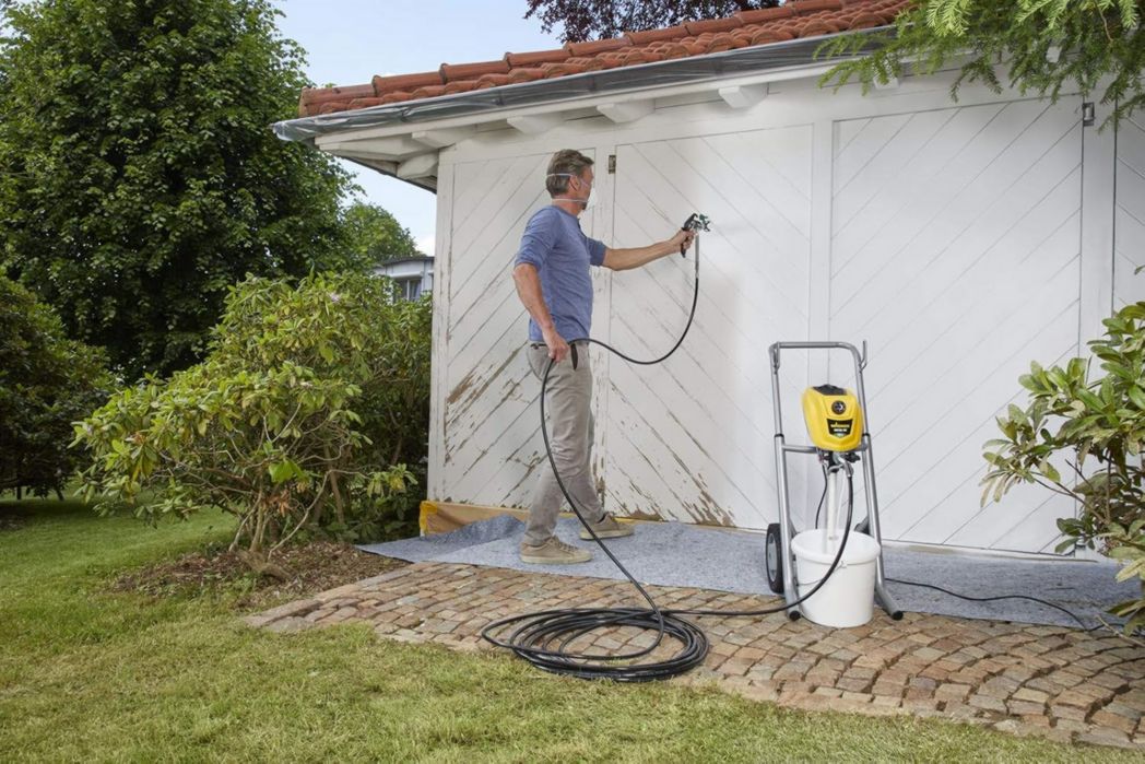 Pistolet de peinture airless WAGNER Control Pro 250 M pour peintures murales, apprêts, vernis et lasures, 15 m² - 2 min, réglage de la pression, 110 bar, tuyau de 9 m