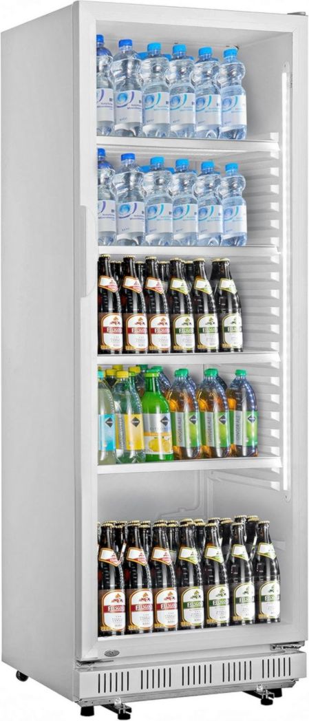 Réfrigérateur à boissons professionnel METRO GSC2360B, acier/verre, 62 x 63,6 x 175,3 cm, 347 L, avec serrure, noir