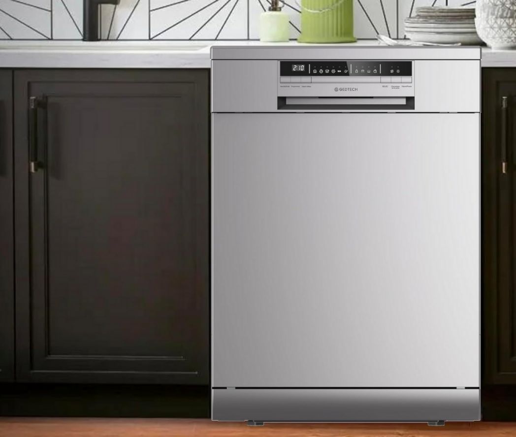 Lave-vaisselle GEDTECH GLV1542DX 15 ch - Tiroir à couverts - 42 dB - Ultra silencieux - Départ différé - Éco - Intensif - Rapide - Faible consommation - Classe C - Inox foncé - Protection enfant