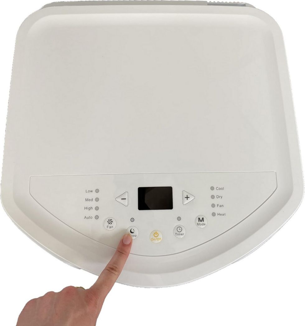 Climatiseur mobile OPTIMEO OPC-C02-121 3500 W blanc, 5 niveaux de protection spéciaux, silencieux et roues intégrées