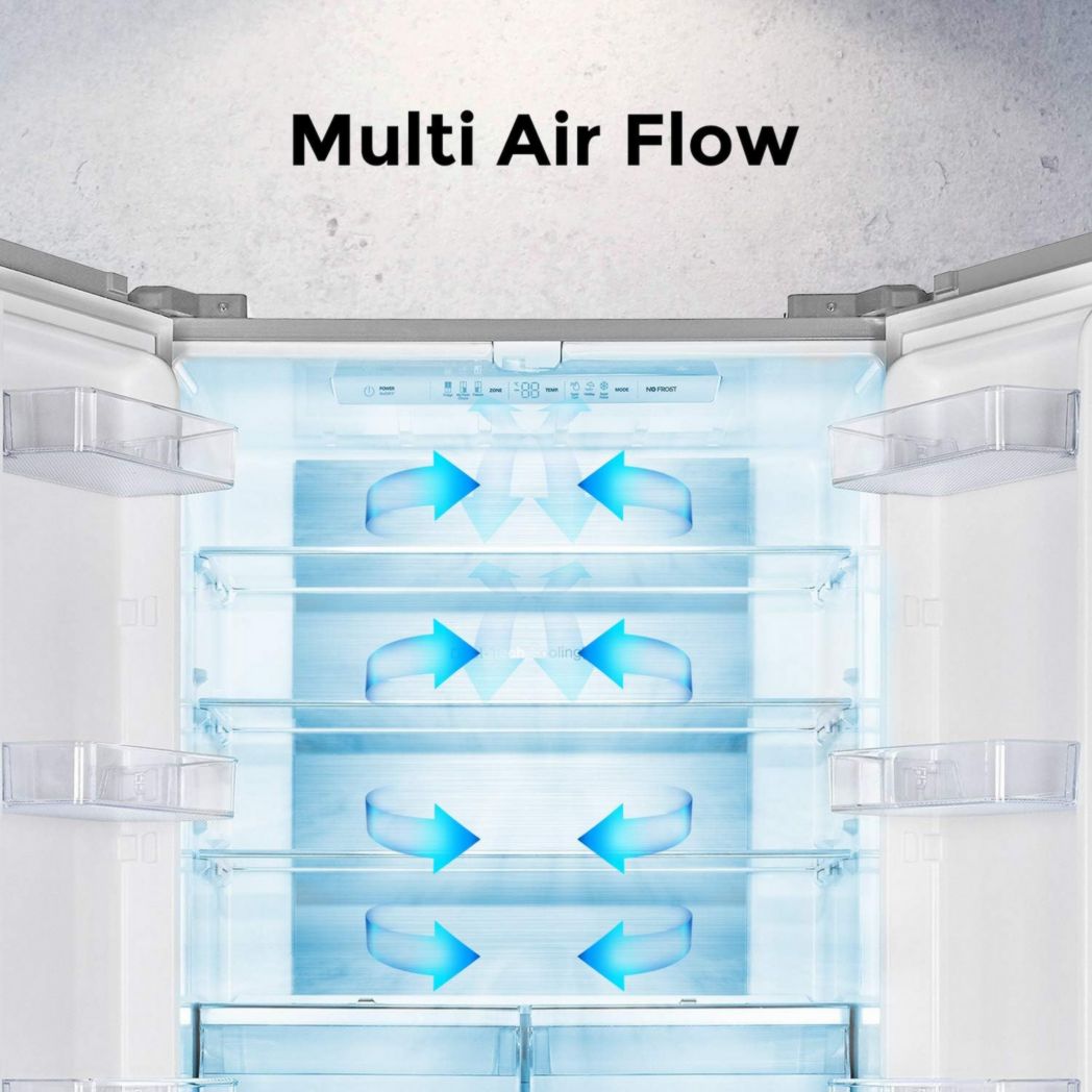 Réfrigérateur américain autonome Hisense RQ563N4SF2, 454 pi³, noir