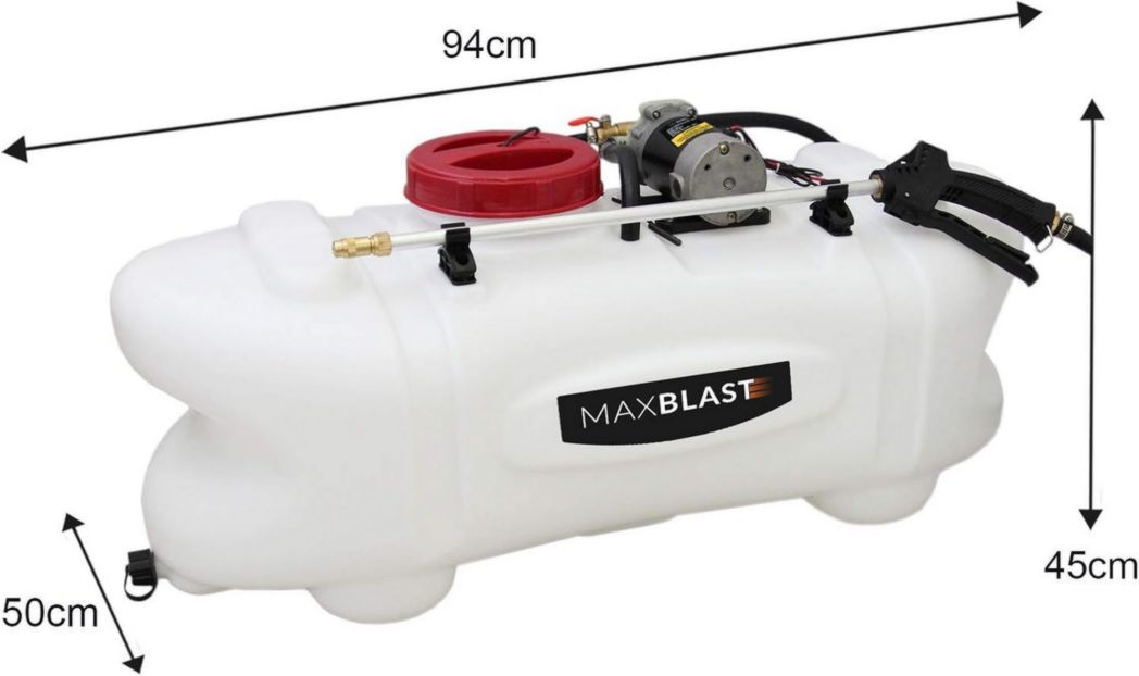 Pulvérisateur agricole pour quad ATV, rampe de 100 L avec 6 buses, pulvérisateur 12 V et accessoires - Engrais, pesticides, agriculture