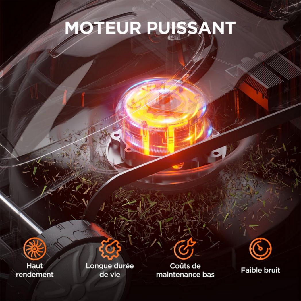 Tondeuse à gazon sans fil Litheli 33 cm, 1 batterie 20 V 4 Ah, hauteur réglable 25-65 mm, bac de ramassage 30 L, pour pelouses jusqu'à 200 m² (jardins et petits espaces)