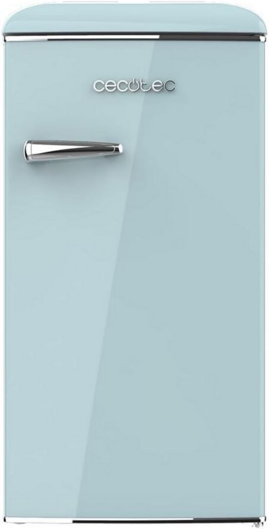 Mini-réfrigérateur Cecotec Bolero CoolMarket TT Origin 45 Rouge. Réfrigérateur de table rétro 45 L, 55 cm de haut, 44,7 cm de large, classe énergétique E, bac à glaçons et poignée chromée, rouge.