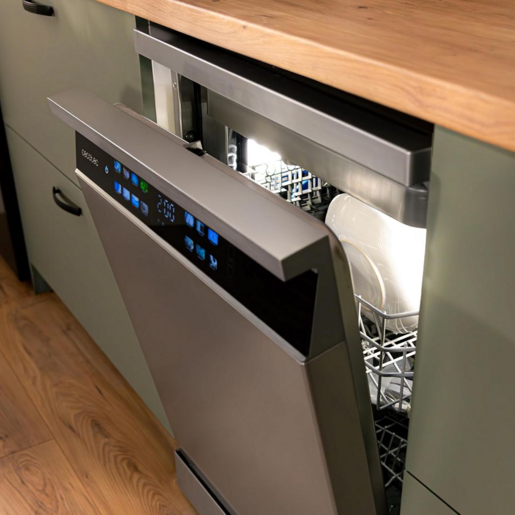 Lave-vaisselle Cecotec 60cm Bolero Aguazero 6700 B Lave-vaisselle blanc, 15 couverts, Classe B, moteur Inverter Plus, O2 Dry, Lavage Dual Zone, Plateau réglable, Turbo Dry+ et Demi-charge.