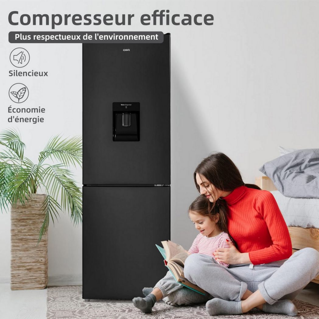 Réfrigérateur congélateur inférieur CHIQ FBM157L42 157 L (109 + 48), largeur 47 cm, Low Frost, 39 dB, portes réversibles, garantie 12 ans sur le compresseur