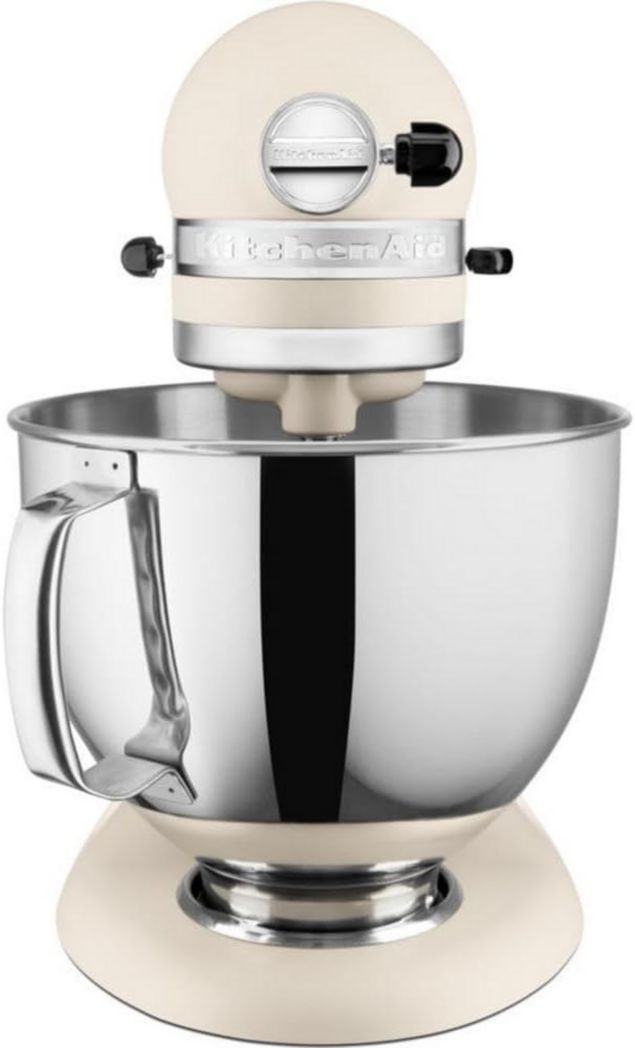 Robot pâtissier multifonction KitchenAid Artisan à tête inclinable avec 4 accessoires et bol de 4,8 L | Crème