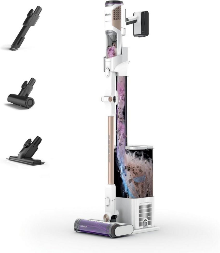 Aspirateur sans fil Shark Detect Clean & Empty IW3612AMZEU, blanc, 240 W, 2 litres