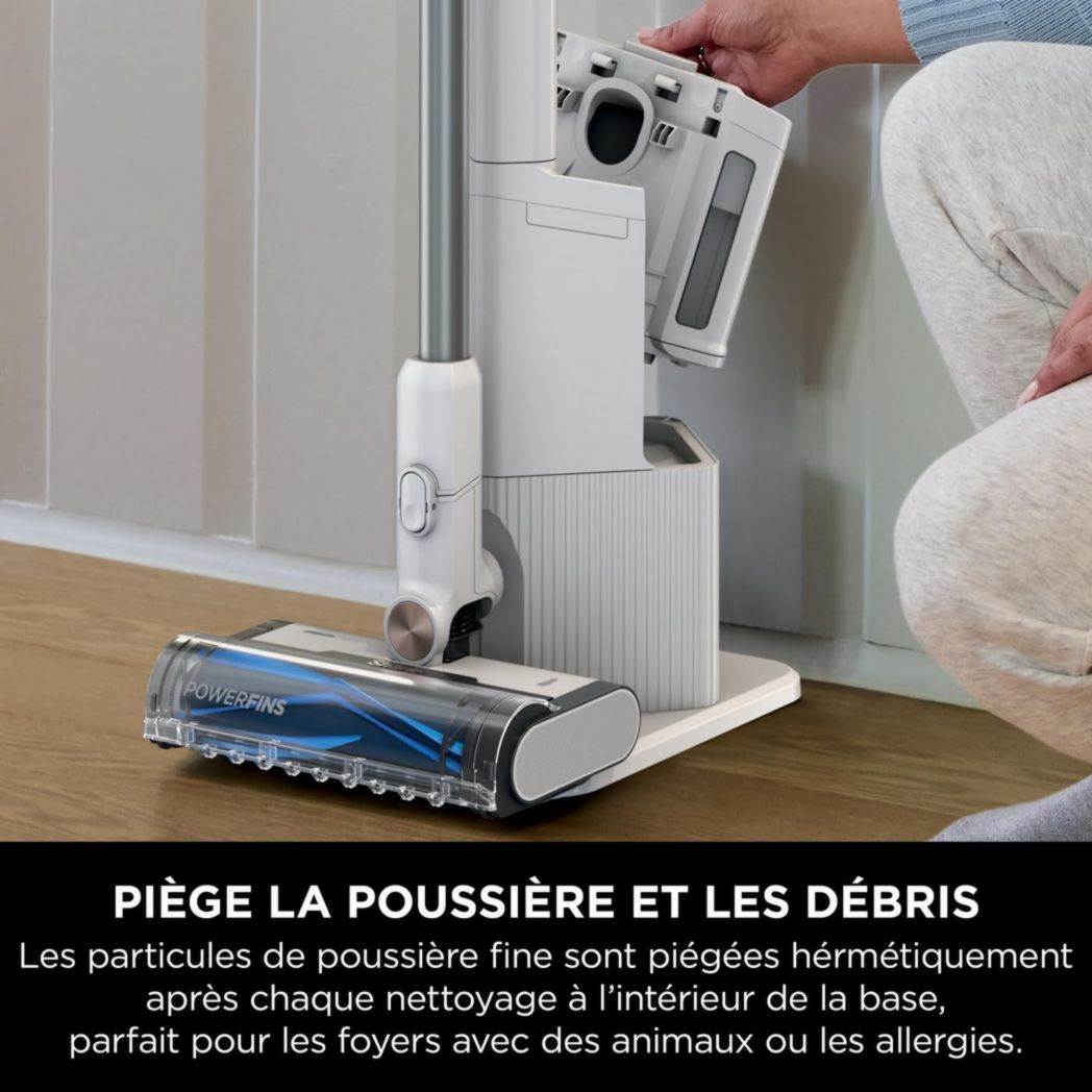 Aspirateur sans fil Shark Detect Clean & Empty IW3612AMZEU, blanc, 240 W, 2 litres