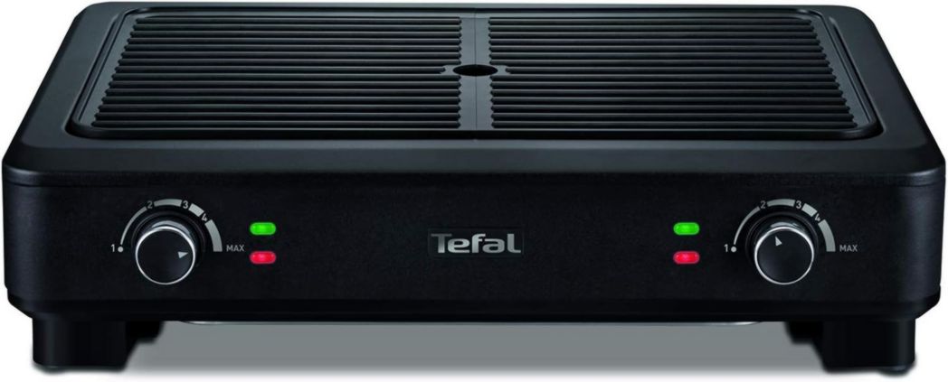 Barbecue électrique d'intérieur Tefal TG900812, presque sans fumée ni odeur, noir, taille unique