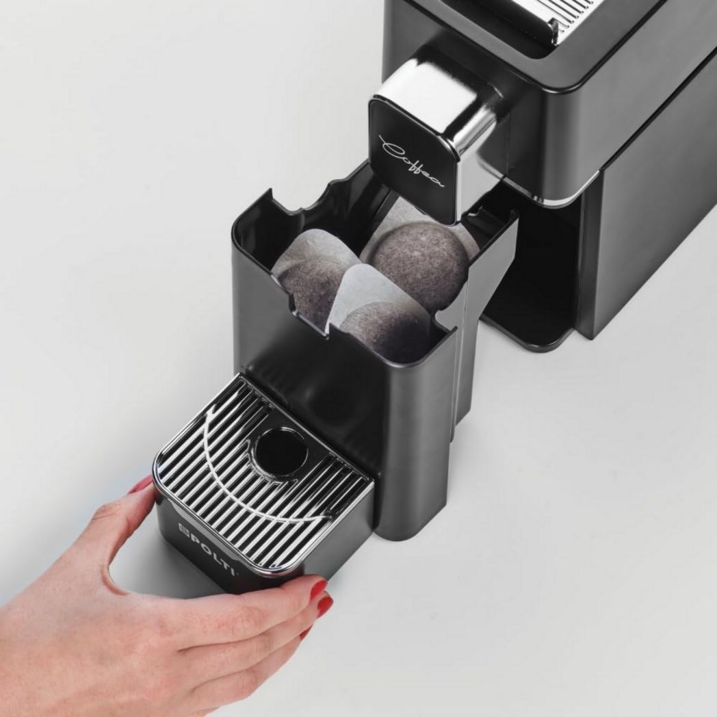 POLTI Coffea S15B, machine à café expresso, compatible avec ESE ; réservoir de 44 mm, 0,85 L, noir