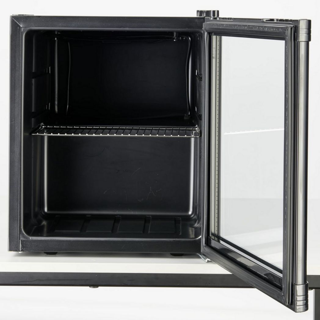 Réfrigérateur à boissons professionnel METRO GPC1088, métal/verre, 43 x 49 x 83 cm, 88 L, réfrigération statique, noir