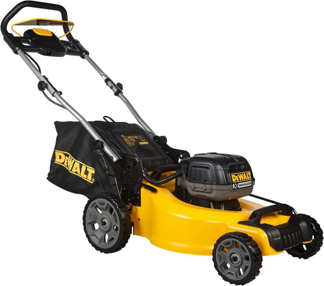 DEWALT - Tondeuse à gazon sans fil XR 18 V 5 Ah Li-Ion - DCMW564N-XJ - Tondeuse à gazon sans fil avec sac de ramassage de 55 l - Largeur de coupe 48 cm - Tonte jusqu'à 800 m² - 36 V
