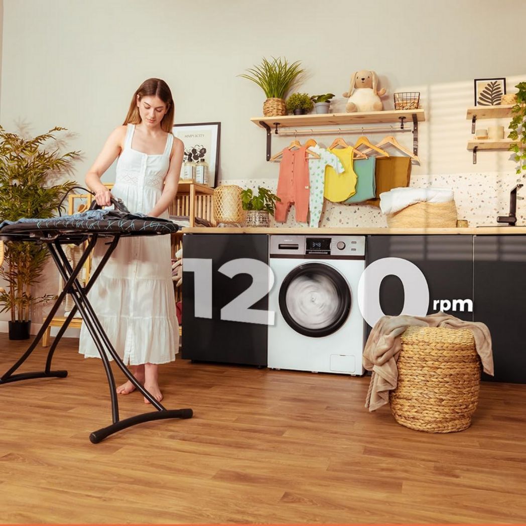 Lave-linge frontal Cecotec Bolero Dresscode 9410 Inverter A 9 kg. Puissance : 1 900 W, 1 400 tr/min réglable, 16 programmes, faible consommation d'énergie, vapeur, stérilisation du linge.