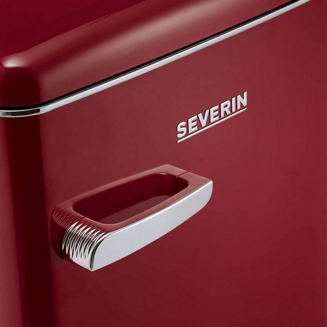 Réfrigérateur-congélateur SEVERIN, Pose libre, Longueur 55 cm, 108 L, Classe D, 110 kWh/an, 37 dB, Look rétro, Crème, RKS 8833