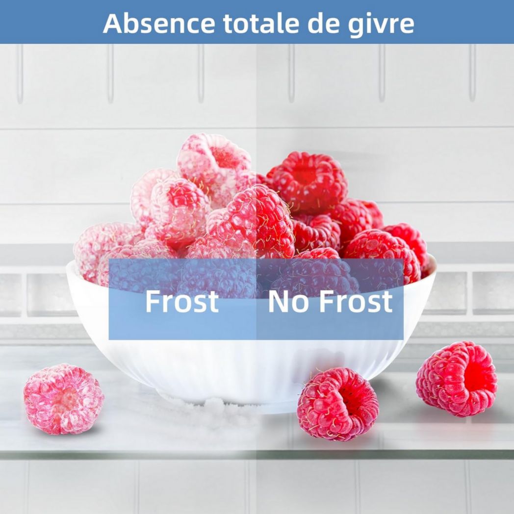 Réfrigérateur congélateur inférieur CHIQ CBM159LEBD 157 litres (109 + 48) Low Frost, faible bruit, refroidissement rapide, faible encombrement