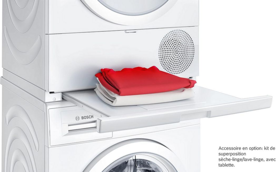 Sèche-linge à condensation Bosch WTN85V07FF Série 4 - Silencieux - Pose libre - 7 kg - 112 L - Blanc