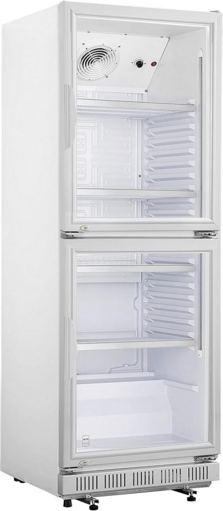 Réfrigérateur à boissons professionnel METRO GSC2360B, acier/verre, 62 x 63,6 x 175,3 cm, 347 L, avec serrure, noir