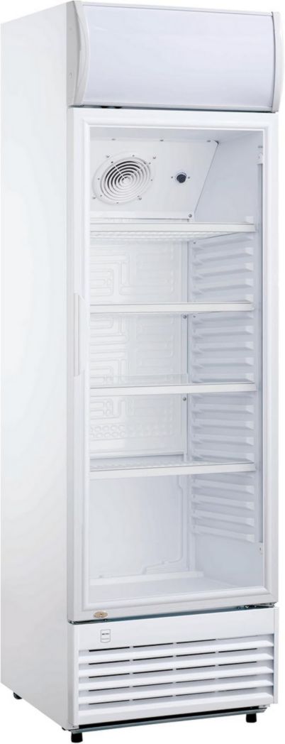 Réfrigérateur à boissons professionnel METRO GSC2360B, acier/verre, 62 x 63,6 x 175,3 cm, 347 L, avec serrure, noir