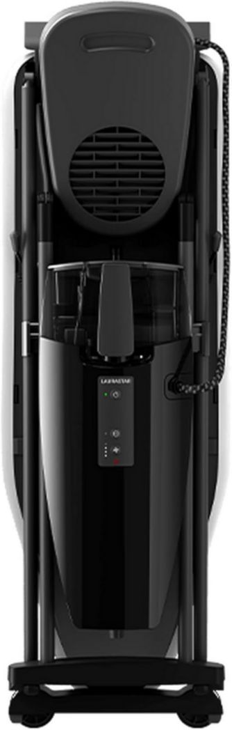Système de repassage Laurastar Smart M avec centrale vapeur professionnelle et table active, vapeur hygiénique, semelle 3D, vapeur pulsée, température unique, roulettes, réservoir amovible