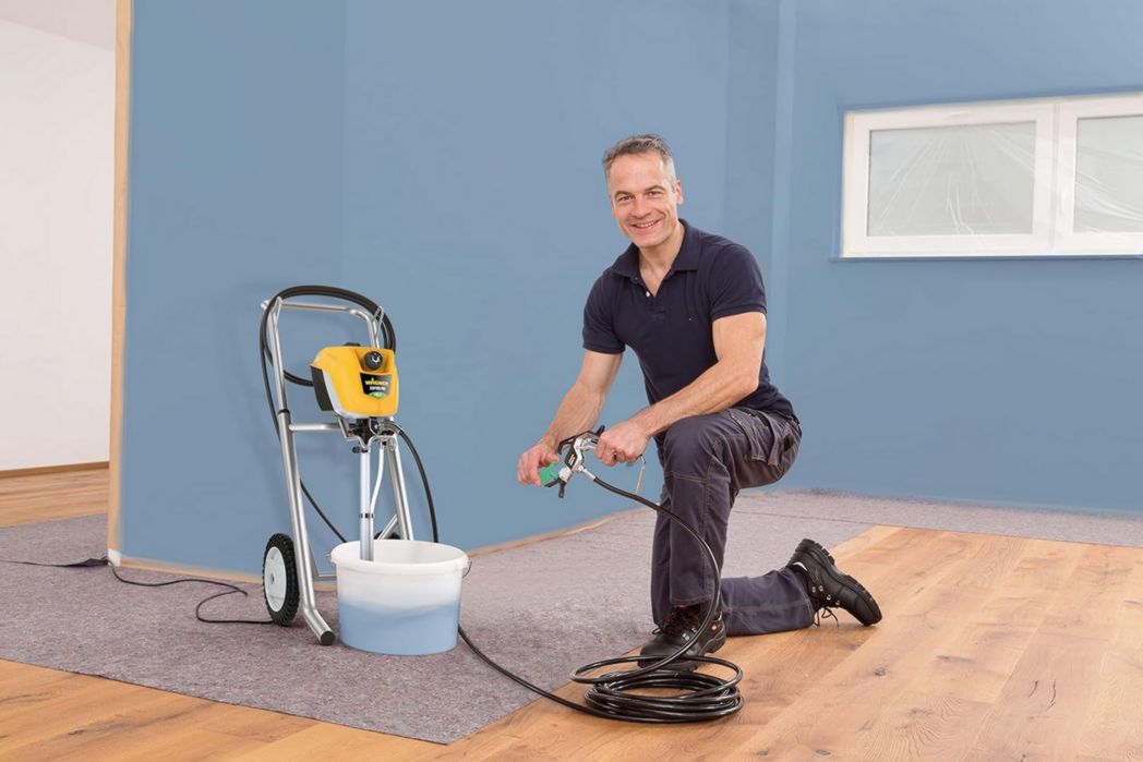 Pistolet de peinture airless WAGNER Control Pro 250 M pour peintures murales, apprêts, vernis et lasures, 15 m² - 2 min, réglage de la pression, 110 bar, tuyau de 9 m