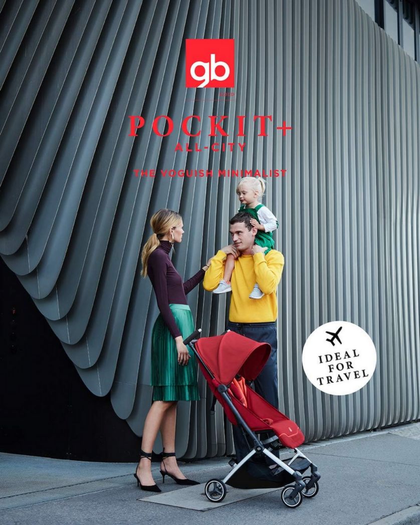 Poussette tout-terrain gb Gold Pockit+, ultra-compacte, de 6 mois à 22 kg (environ 4 ans), bleu nuit