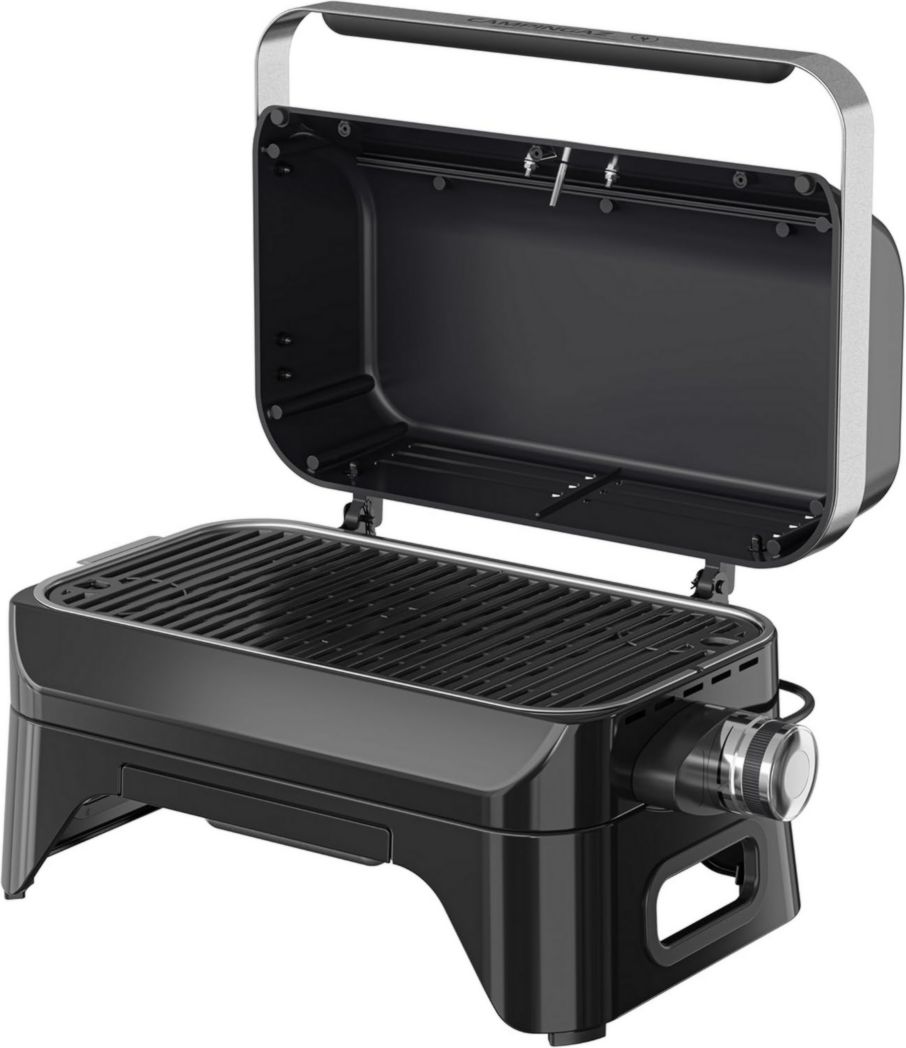 Barbecue électrique de table Campingaz Attitude2go | Barbecue électrique portable d'intérieur et d'extérieur | 2200 W | Grille de cuisson en fonte | 4 personnes | Pour balcon et camping