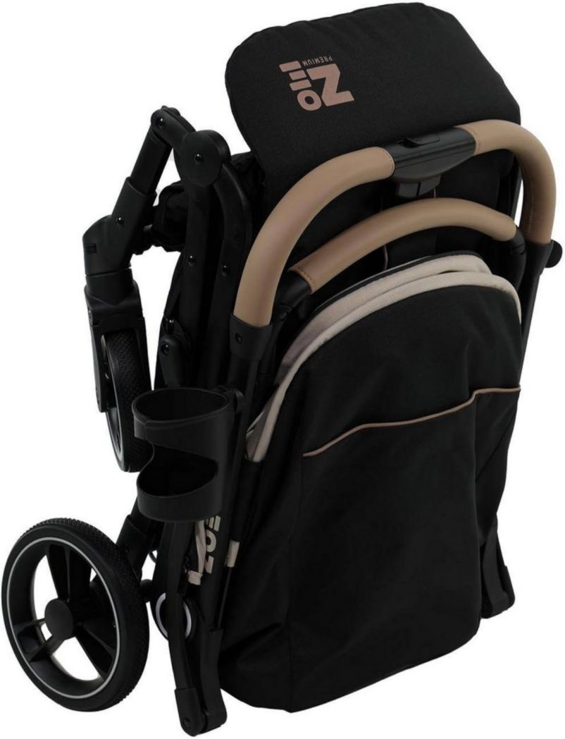 Poussette compacte CASSY 6-48 mois, légère et maniable - pliage d'une seule main - Sac de transport et porte-gobelet inclus - Nania (gris)