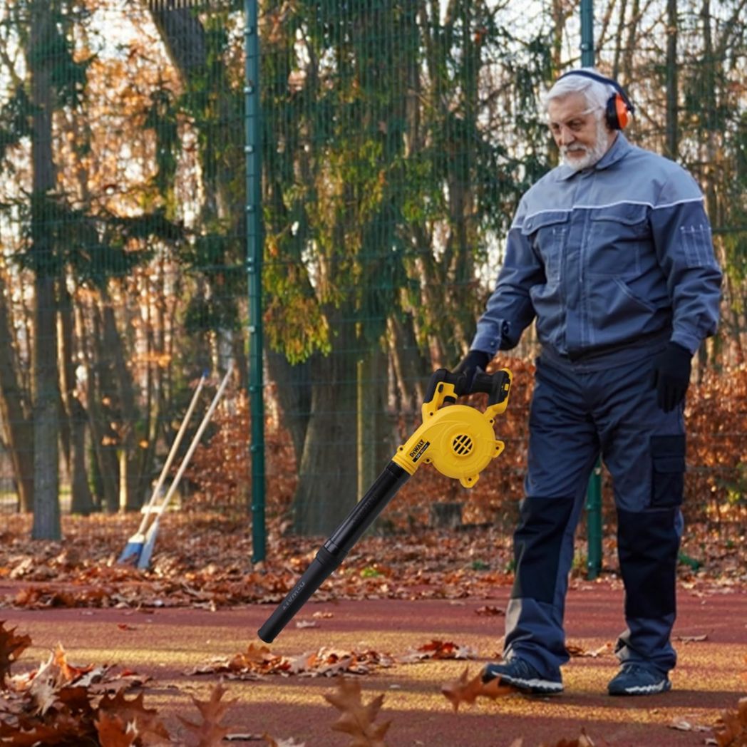 Souffleur sans balais DEWALT XR 18 V 5 Ah Li-Ion - Souffleur électrique portatif sans fil - Volume d'air de 450 pi³/min - Vitesse de 200 km/h - 3,1 kg DCMBL562N-XJ