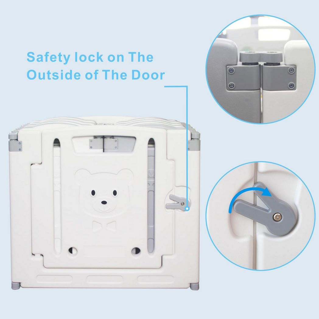 Parc bébé modulaire Gupamiga 150 x 180 cm, Parc enfant, Parc bébé, Blanc