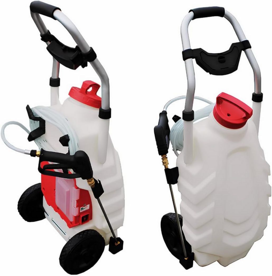 FORUM EQUIPMENT - Pulvérisateur électrique Pro Sprayer III 30 L - Pulvérisateur de toiture électrique longue portée avec batterie rechargeable, débit 240 L/h, tuyau 8 m - 2 batteries