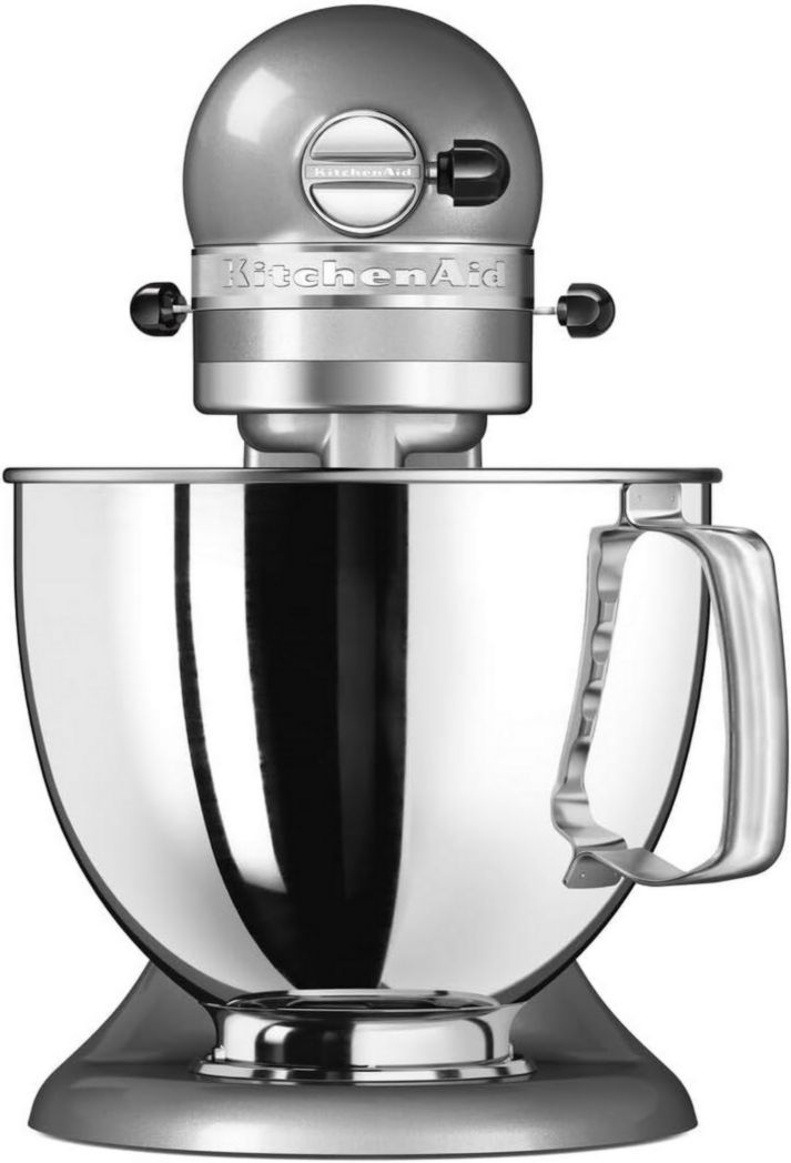 Robot pâtissier multifonction KitchenAid Artisan à tête inclinable avec 4 accessoires et bol de 4,8 L | Crème