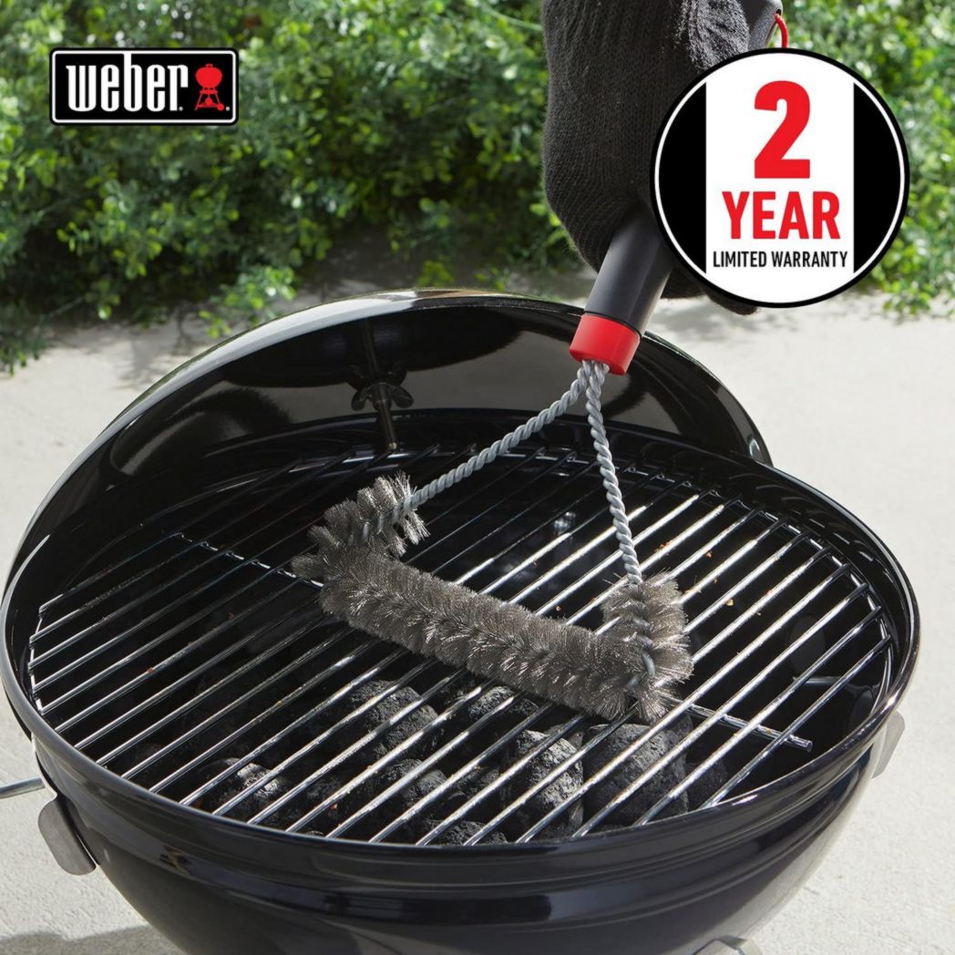Barbecue électrique Weber Q1400, surface de cuisson 43 x 32 cm, portable, grille en fonte émaillée divisée en 2 parties, couvercle et cuve en fonte d'aluminium - Gris foncé (52020053)