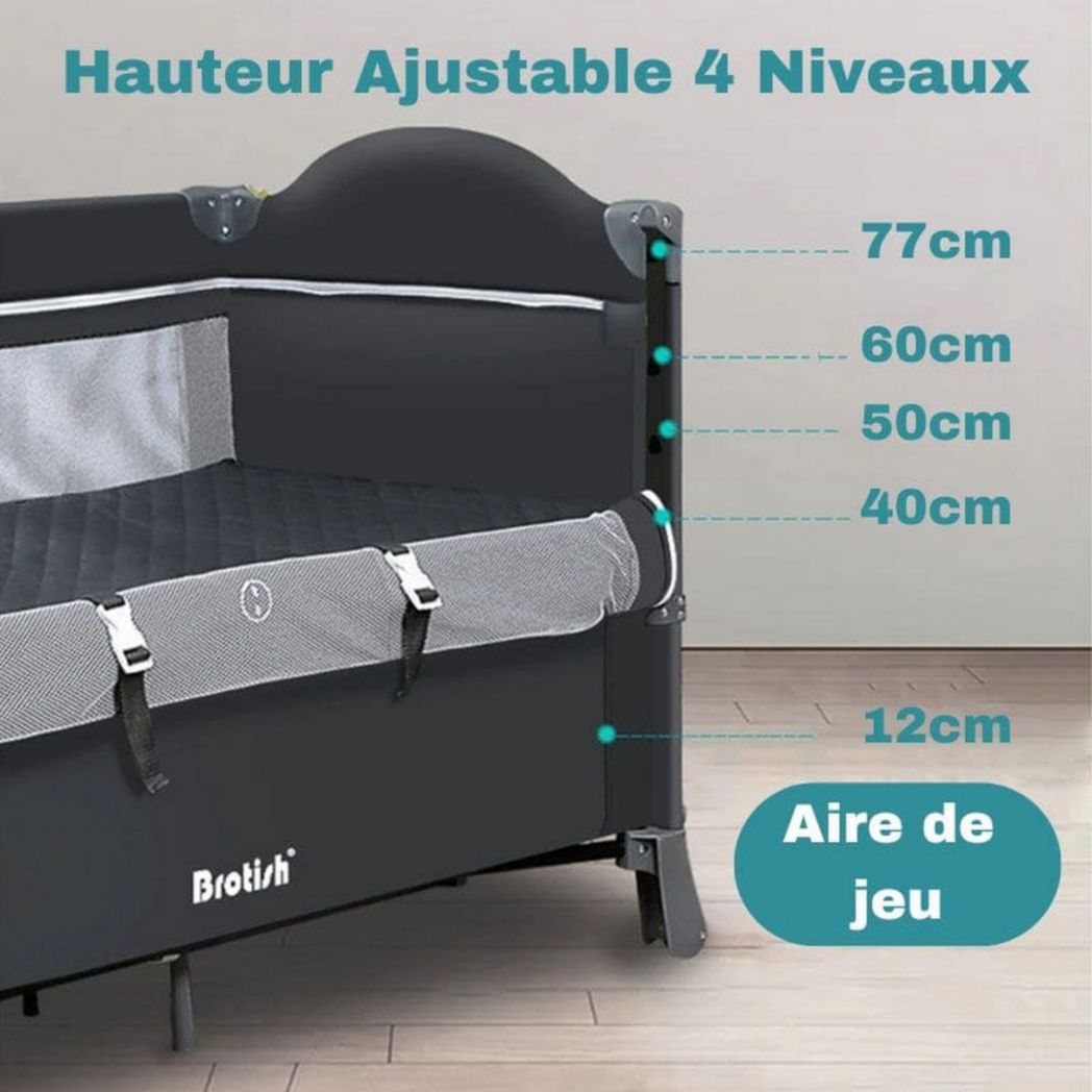 Lit bébé 3 en 1 - Confort et mobilité | FlexiBed