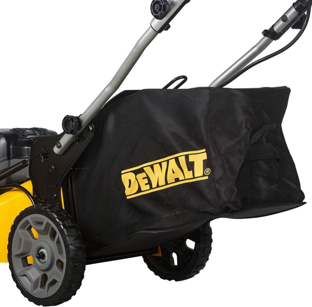 DEWALT - Tondeuse à gazon sans fil XR 18 V 5 Ah Li-Ion - DCMW564N-XJ - Tondeuse à gazon sans fil avec sac de ramassage de 55 l - Largeur de coupe 48 cm - Tonte jusqu'à 800 m² - 36 V