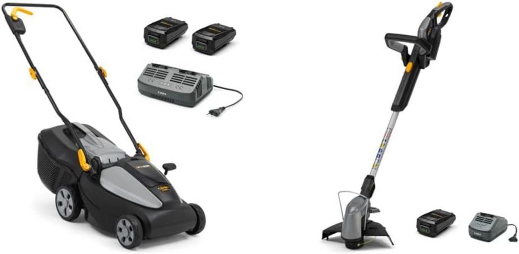 Tondeuse à gazon sans fil Alpina AL1 3020 Li Kit, largeur de coupe 30 cm, avec batterie 20 V (4 Ah) et chargeur