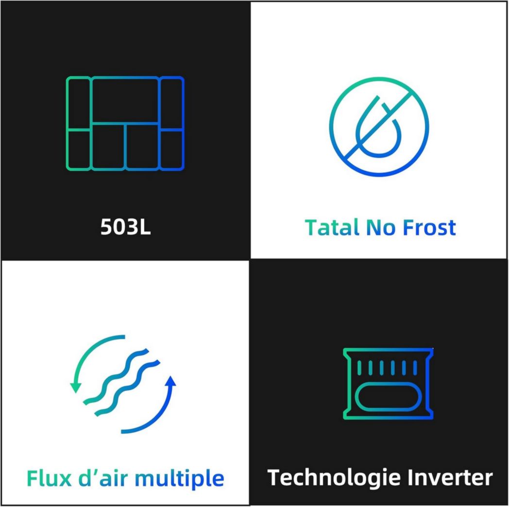 Réfrigérateur congélateur inférieur CHIQ FBM157L42 157 L (109 + 48), largeur 47 cm, Low Frost, 39 dB, portes réversibles, garantie 12 ans sur le compresseur