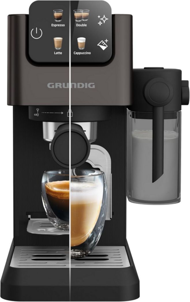 De'Longhi Dedica Style EC685.M, Machine à expresso avec buse à mousse de lait professionnelle, seulement 15 cm de large, réservoir de 1 L, boîtier en métal, compatible avec les dosettes ESE, métal