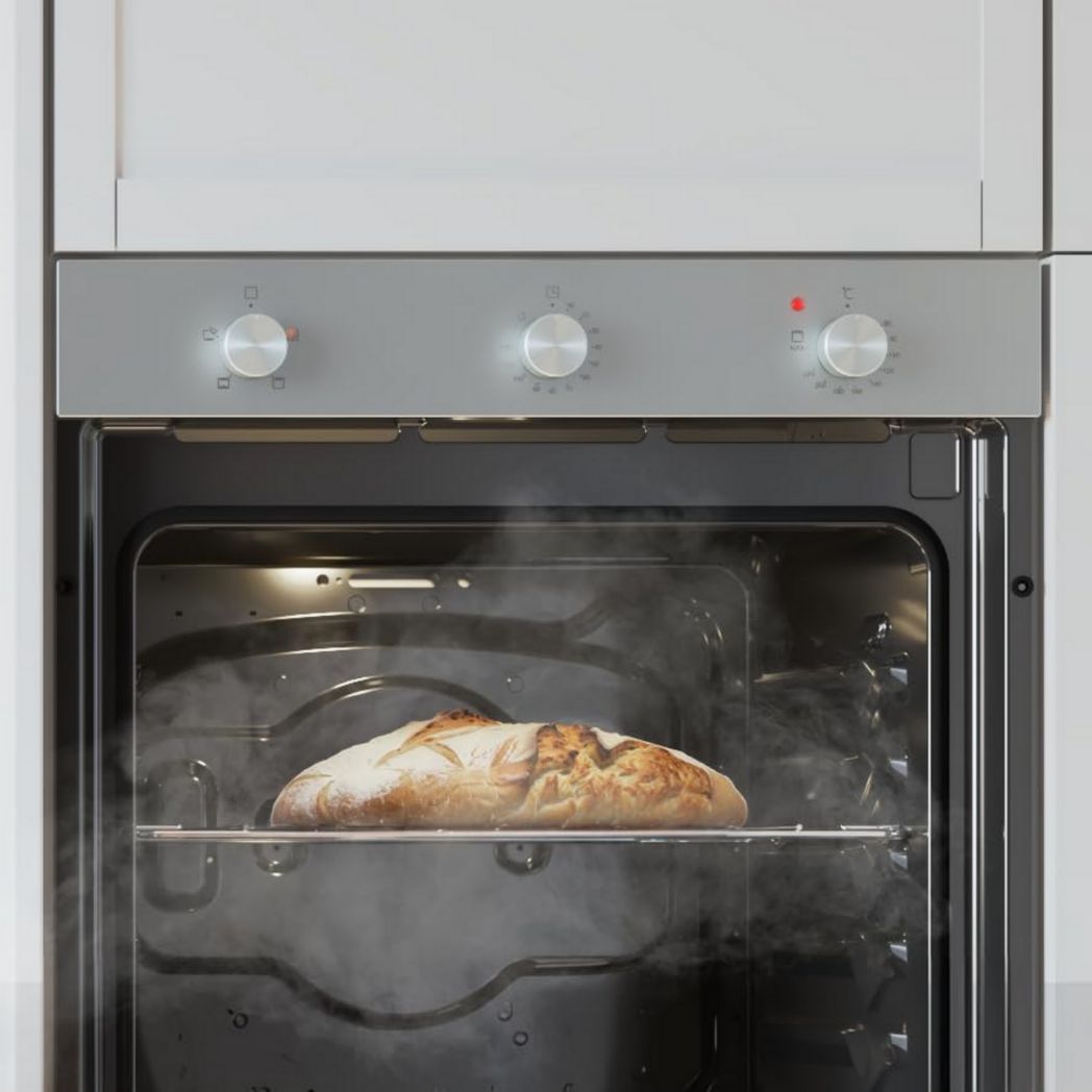 Four encastrable Cecotec Bolero Hexa C134500 Inox A 45 cm. 2600 W, capacité 56 L, basse consommation, 4 fonctions, minuterie, nettoyage vapeur, cuisson vapeur