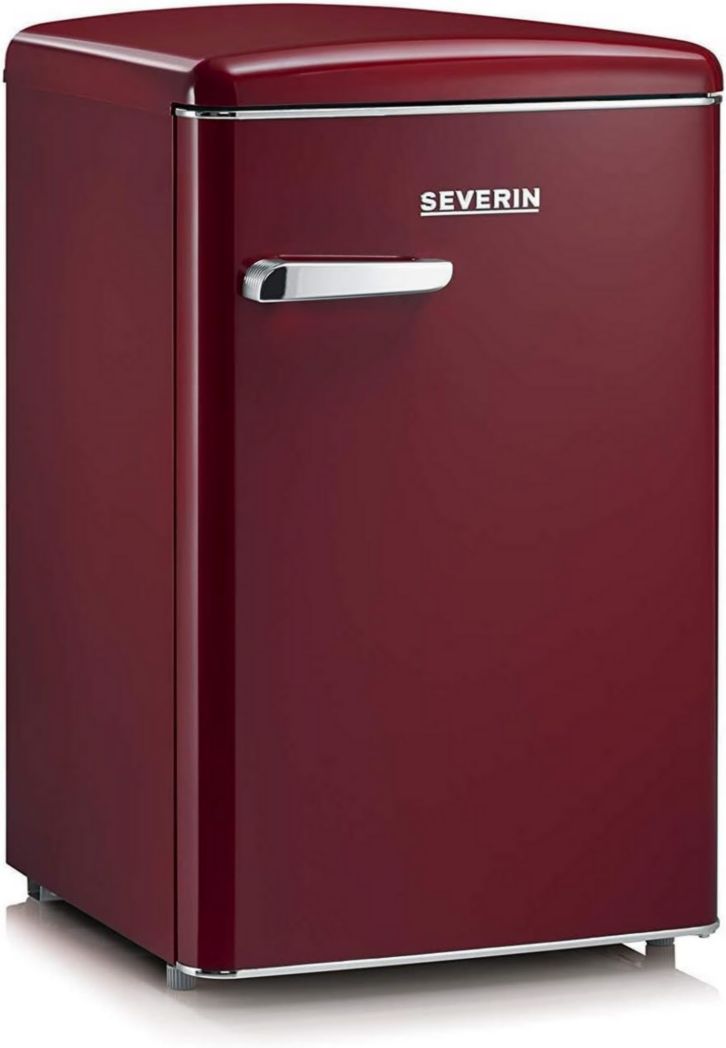 Réfrigérateur-congélateur SEVERIN, Pose libre, Longueur 55 cm, 108 L, Classe D, 110 kWh/an, 37 dB, Look rétro, Crème, RKS 8833