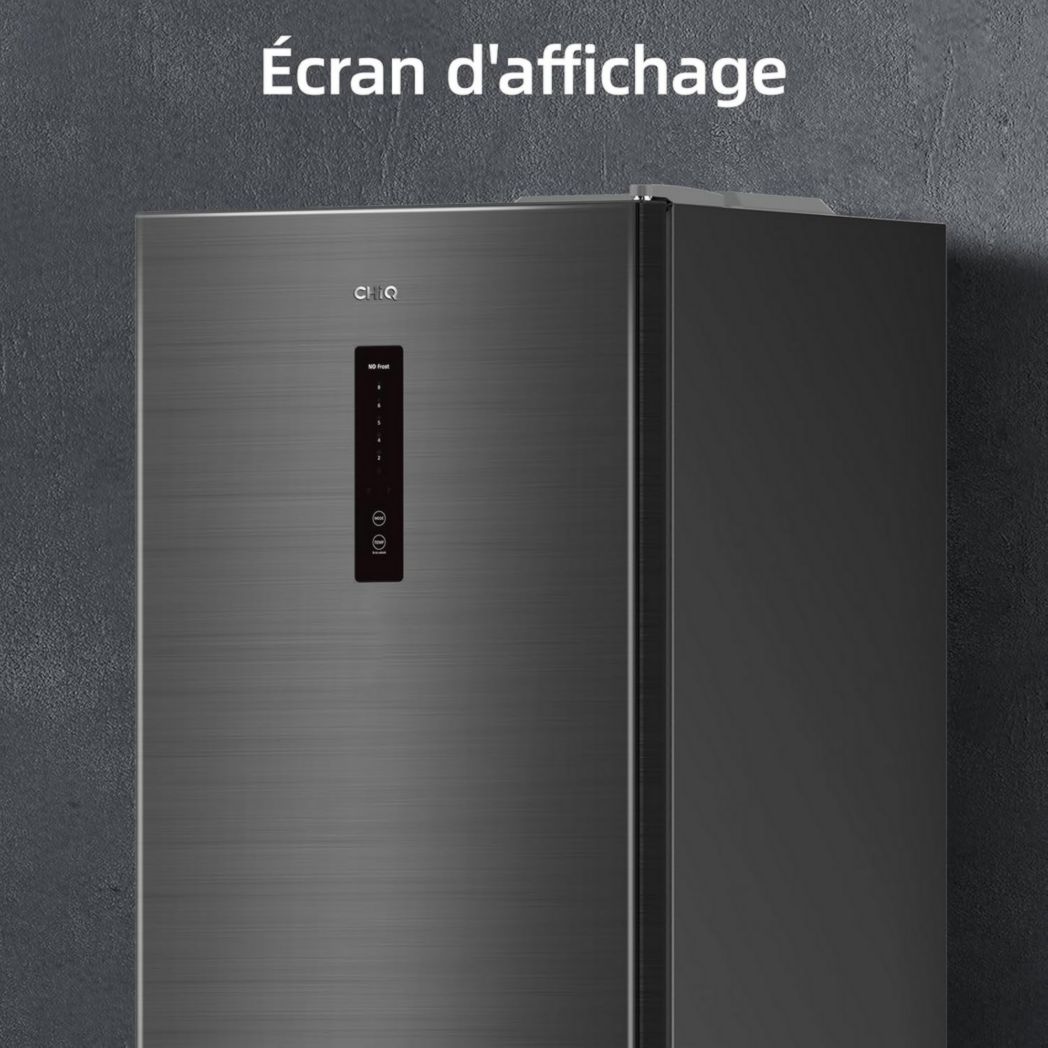 Réfrigérateur congélateur inférieur CHIQ CBM159LEBD 157 litres (109 + 48) Low Frost, faible bruit, refroidissement rapide, faible encombrement