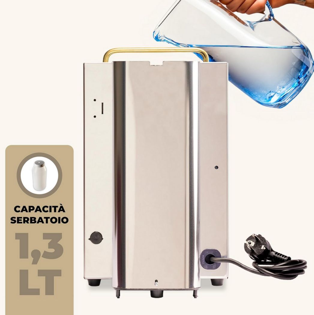 Machines à café Faber | Modèle Pro Total Inox Deluxe | Machine à café à dosettes 44 mm | Pressostat réglable en laiton | Électrovanne standard (laiton)