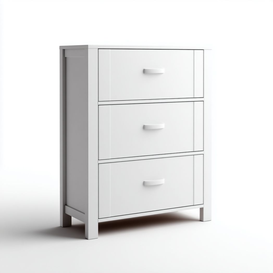 Meuble à chaussures bois blanc 3 tiroirs