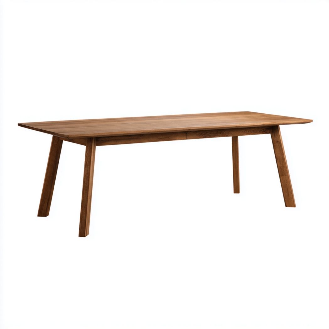 Table de jardin rectangulaire en bois