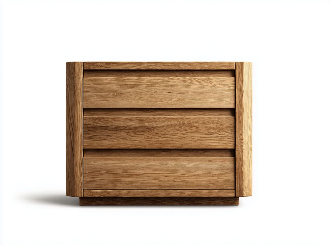 Commode en bois marron