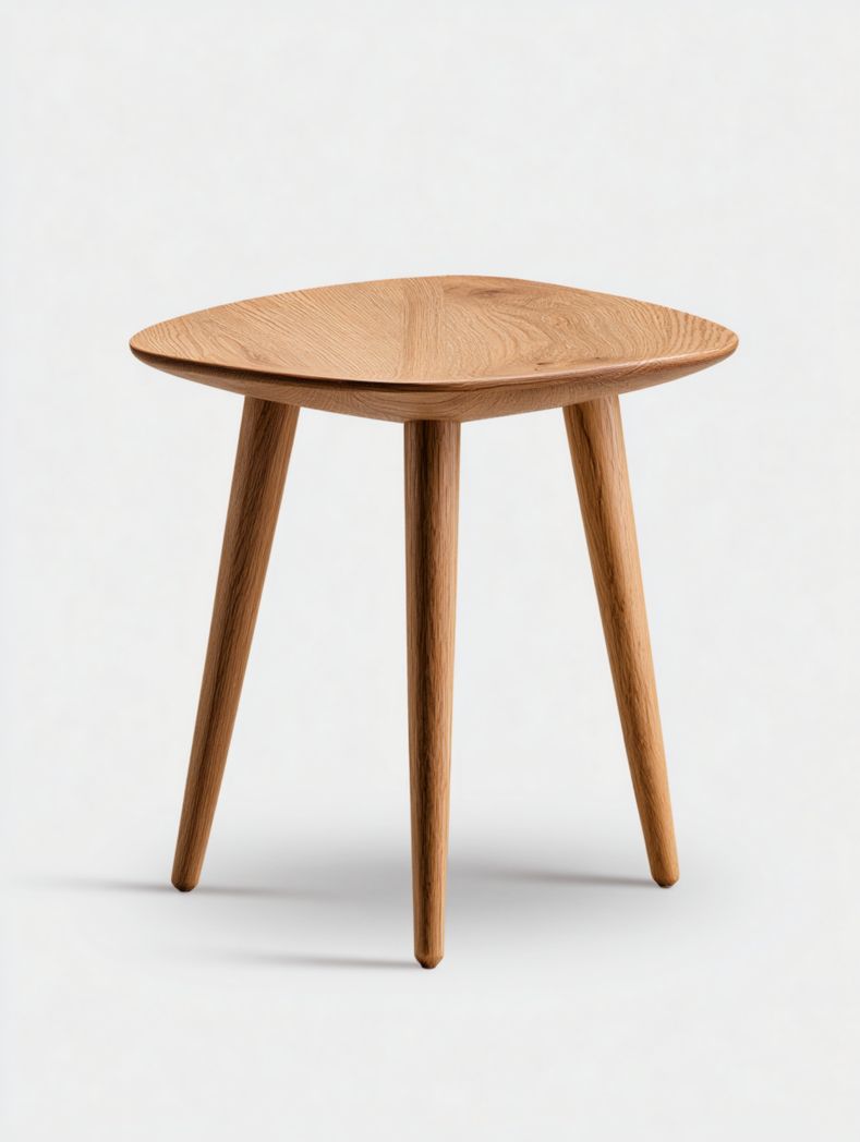 Table d'appoint en bois marron clair