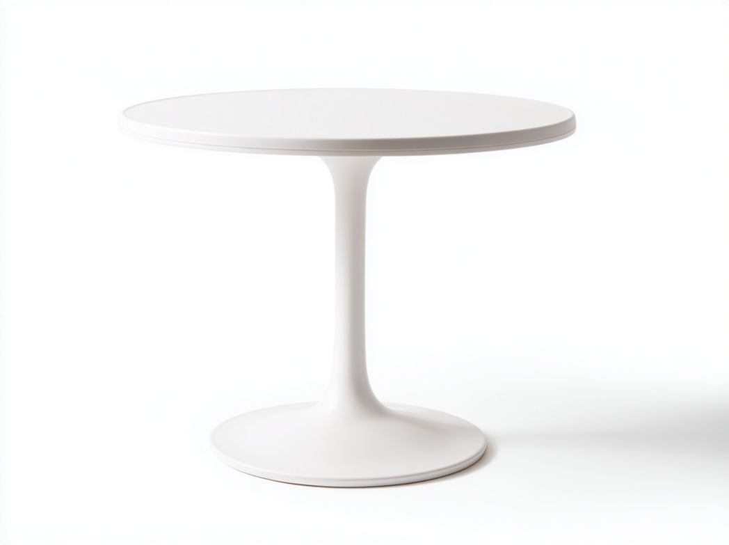 Table à manger ronde blanche